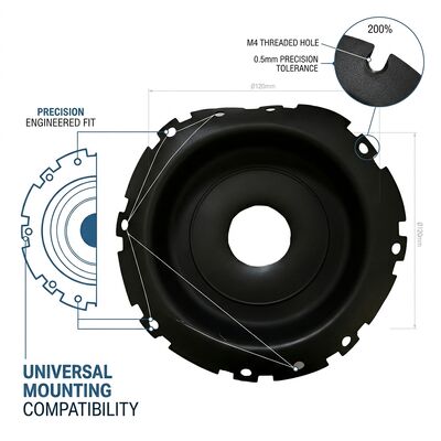 EPDM Water Treatment Valve Rubber Diaphragm NSF Certified Drinking Water Grade Fabric Reinforced