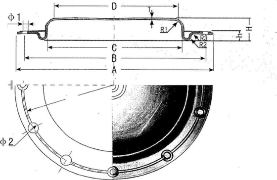 5 - 1500mm Resistensi Penuaan Diafragma Katup Pneumatik Tahan Minyak