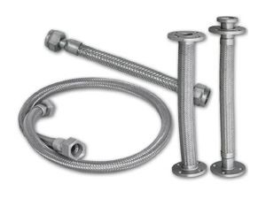 Selang Fleksibel Stainless Steel 10mm Dengan Lengan Perlindungan Kabel Threading