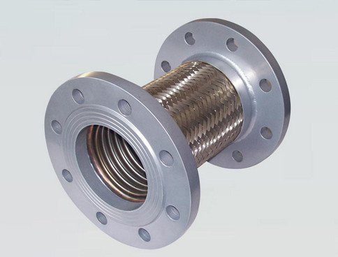 Stainless Steel Fleksibel DN 1/4-12 Inch Gelombang Metal Selang Dengan Flange Majelis