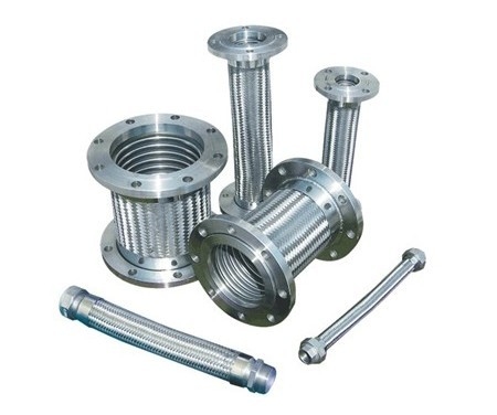 Stainless Steel Fleksibel DN 1/4-12 Inch Gelombang Metal Selang Dengan Flange Majelis