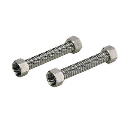 Kacang Logam Stainless Steel Jalinan Pipa Selang Fleksibel Disesuaikan Diameter 8-850mm