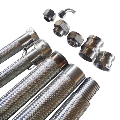 Petroleum 304 Stainless Steel Selang Fleksibel Ketebalan Kustom 3-12mm