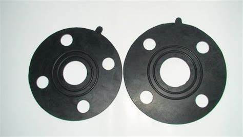 Asam Dan Alkali Resistensi Karet Flange Gasket Tekanan 0.3Mpa-2.5Mpa Industri Grade Heavy Duty Desain