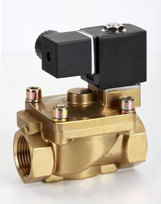 Klep solenoid kuningan yang terbuka secara normal ditutup secara normal untuk kontrol cairan