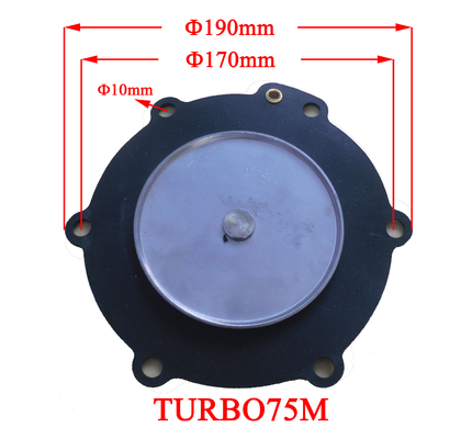 HN-TURBO-75M Segel Diafragma Karet untuk Kolektor Debu Tas NR NBR CR FR PTFE EPDM