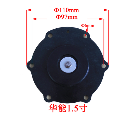 HN-1.5 Inch Rubber Sealing Diaphragm untuk pembangkit listrik pabrik baja insinerasi limbah metalurgi