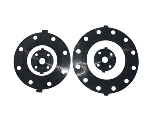 Tetrafluoroethylene Compound Rubber Neoprene Flange Gasket Untuk Peralatan